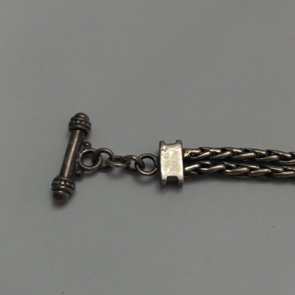 Bohemian Style Sterling Silver Moonstone Bracelet - Picture 8 of 10